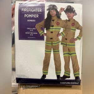 Unbranded Firefighter Costume Child Extra Large (14-16) Party City NWT